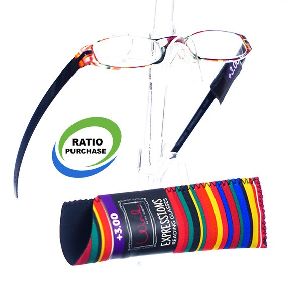Readers With Neoprene Case Stripe +3.00 Pp $11.99