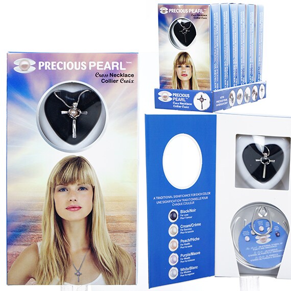 Precious Pearl Cross Necklace, CDU