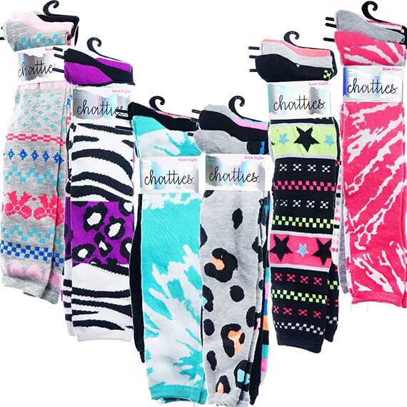 Chatties 3Pk Asst. Knee Highs Women's 4-10 PP $18.00