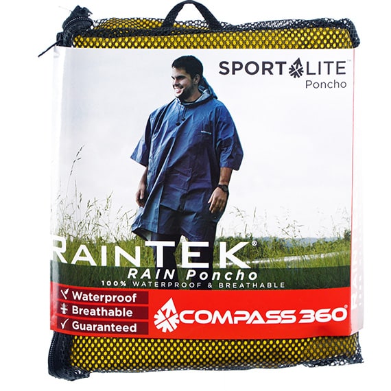 Poncho With Bag One Size Fits Most - Yellow