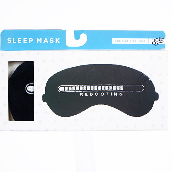 Sleep Mask One Size Fits Most Rebooting Black
