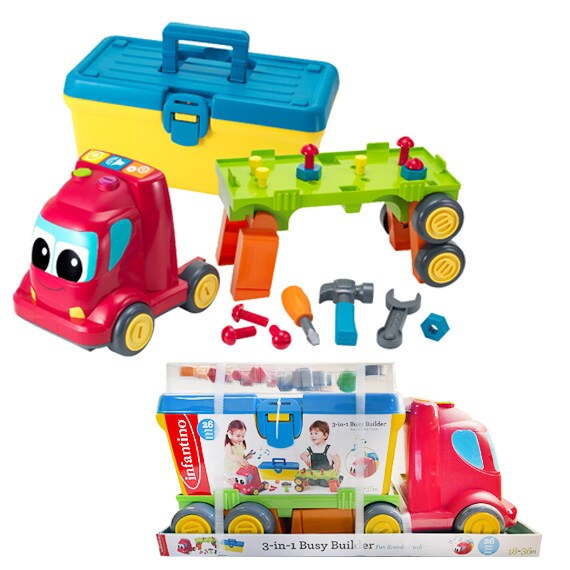 Infantino 3-In-1 Busy Builder Fun Sounds Truck 11.5