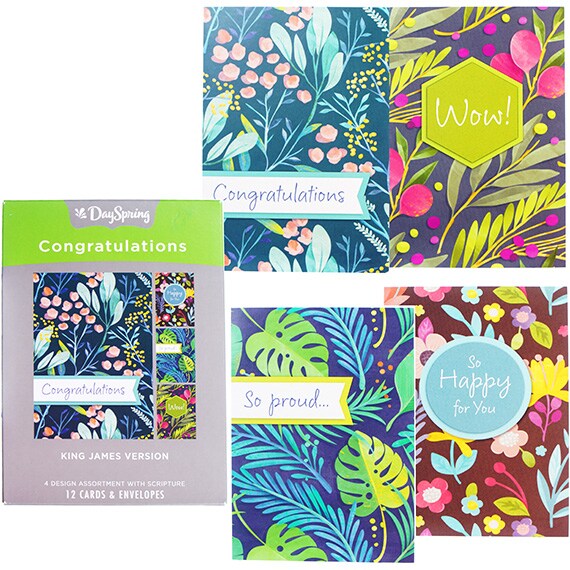Congrats Milestones Travel Cards And Envelopes 12PK 7.5