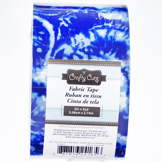 Fabric Tape Tie Dye Blue Print 2 In X 3 Yrd