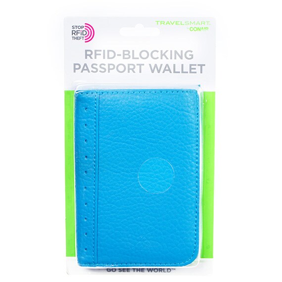 RFID Blocking Passport Wallet Teal