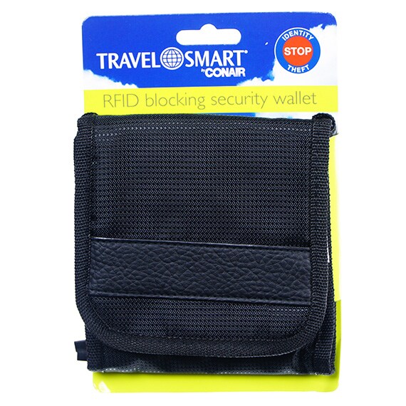 RFID Trifold Security Wallet Black