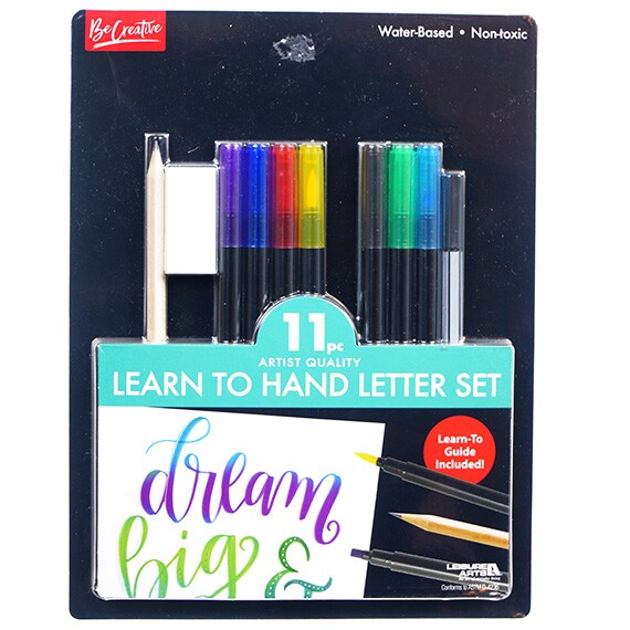 Learn To Hand Letter Artist Set 11Pc