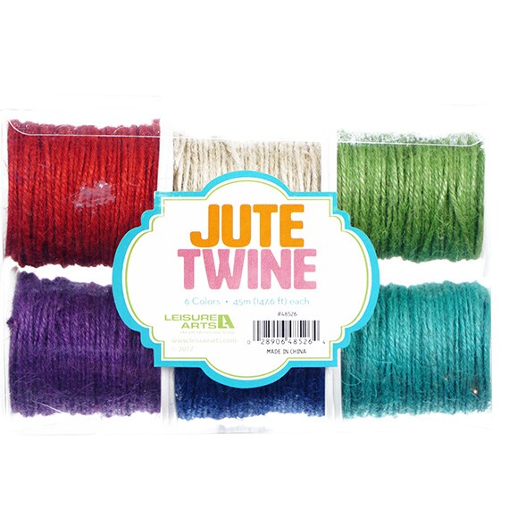Jute Twine 147.6' Per Spool 6Pc Set