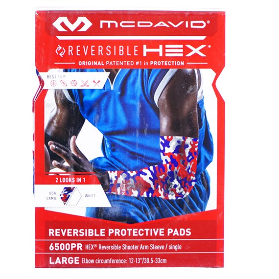 Hex Shooter Arm Sleeve Reversible Print - White USA Camo L