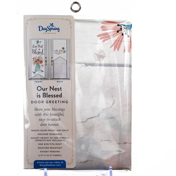 Door Banner Our Nest Is Bless 2'x10' Fabric