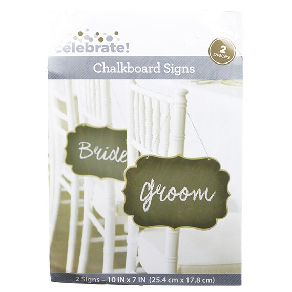 Decor Chalkboard Chair Signs 2Ct