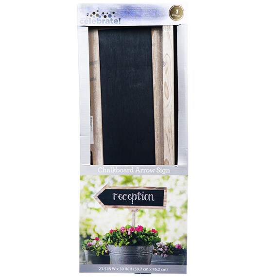 Decor Chalkboard Arrow Sign