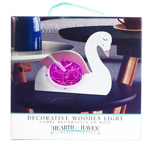 Wooden Decorative Lights - Swan