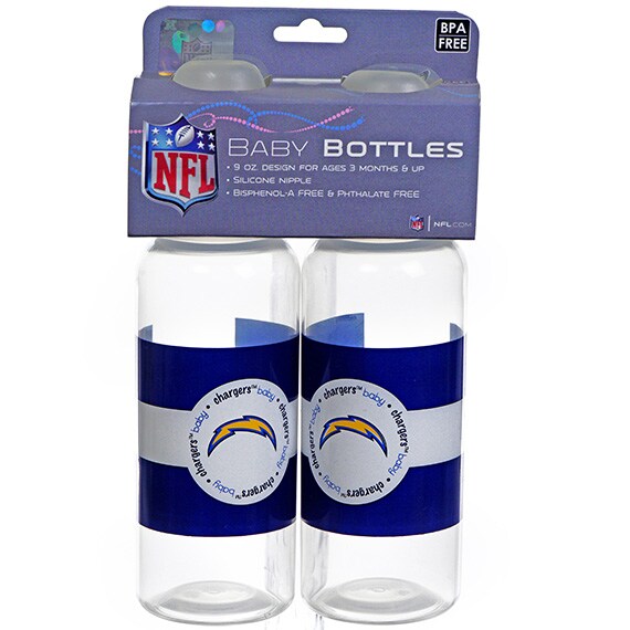 Baby Bottles-9 Oz-San Diego Chargers - 2Pk - Ages 3 Months+ CS PK 96