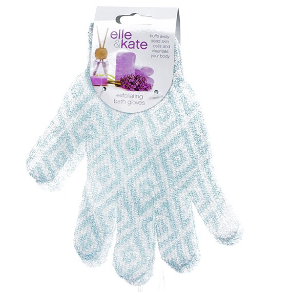 Elle & Kate Exfoliating Bath Gloves - Geo