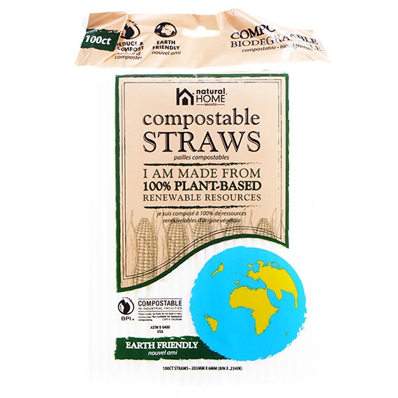 100Count Compostable Straws