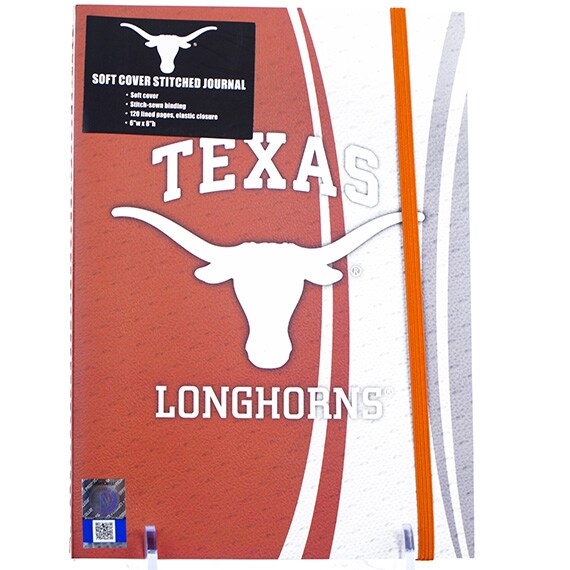 Soft Cover Stitched Journal - Texas Longhorns, 120 Lined Pgs., 6