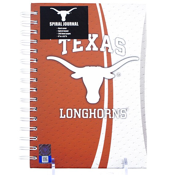 Spiral Journal - Texas Longhorns, Hard Cvr, 240 Lined Pgs., 6
