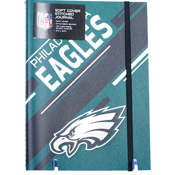 Soft Cover Stitched Journal Philadelphia Eagles, 120 Lined Pgs., 6