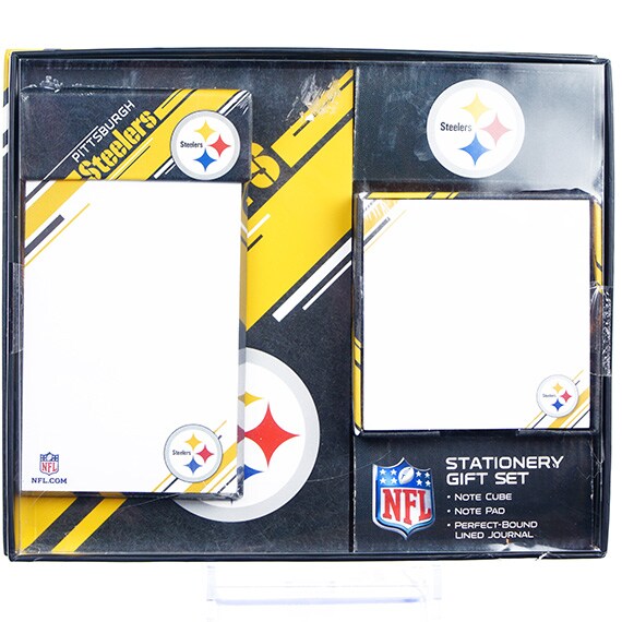Stationery Gift Set - Pittsburgh Steelers, Note Pad, Note Cube, Journal