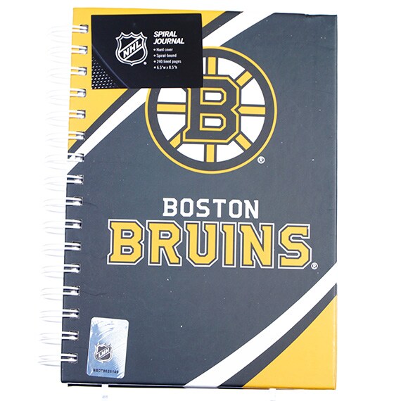 Spiral Journal - Boston Bruins, Hard Cvr, 240 Lined Pgs., 6.5