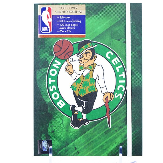 Soft Cover Stitched Journal - Boston Celtics, 120 Lined Pgs., 6