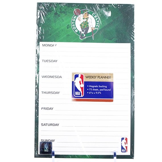 Weekly Planner - Boston Celtics, Magnetic, 75 Pgs., 6