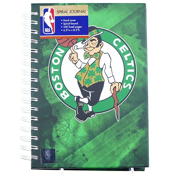 Spiral Journal - Boston Celtics Hard Cvr, 240 Lined Pgs., 6.5