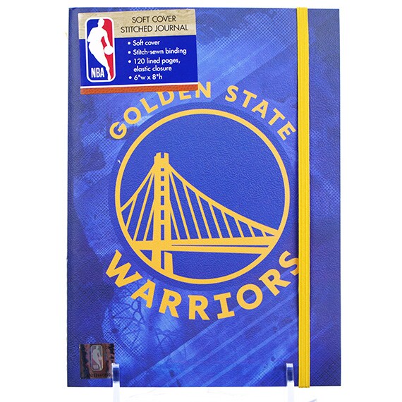 Soft Cover Stitched Journal - Golden State Warriors, 120 Lined Pgs., 6