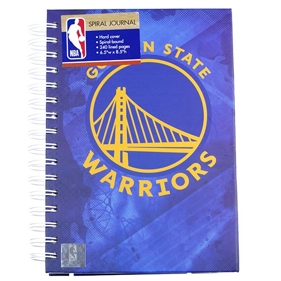 Spiral Journal - Golden State Warriors, Hard Cvr, 240 Lined Pgs., 6.5