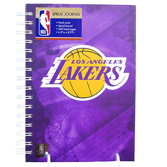 Spiral Journal - LA Lakers, Hard Cvr, 240 Lined Pgs., 6.5