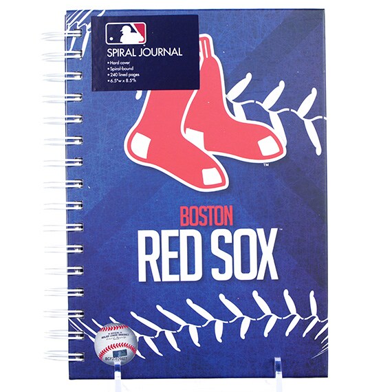 Spiral Journal - Boston Red Sox, Hard Cvr, 240 Lined Pgs., 6.5