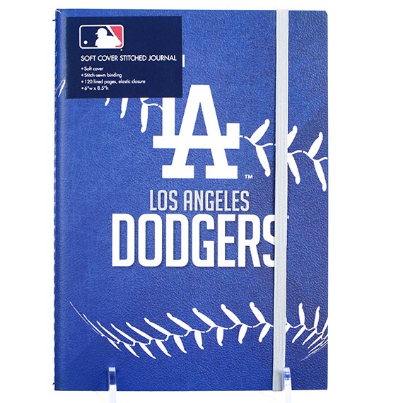 Soft Cover Stitched Journal - LA Dodgers, 120 Lined Pgs., 6