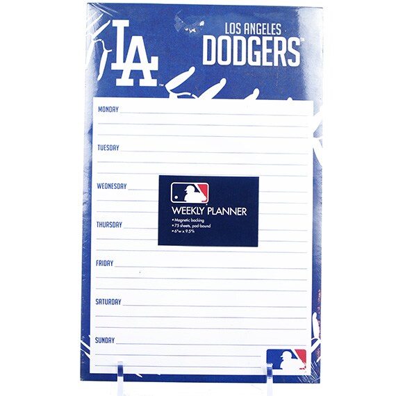 Weekly Planner - LA Dodgers, Magnetic, 75 Pgs., 6