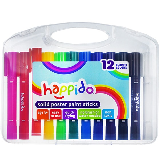 Solid Poster Paint Sticks Set Of 12 12 7.5