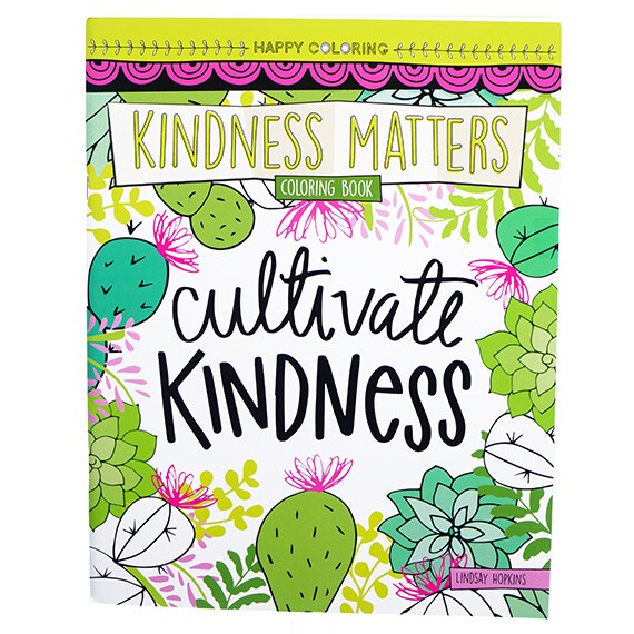 Leisure Arts Kindness Matters Coloring Bk CS PK 55
