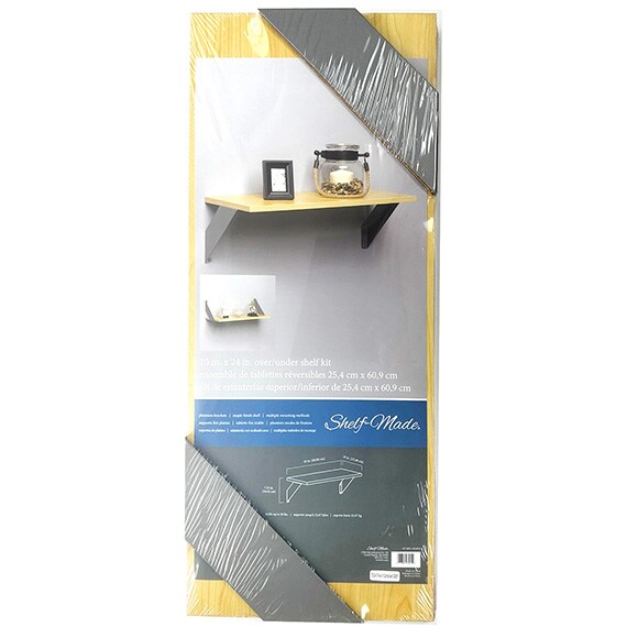 Shelf Made Platinum & Maple Platinum & Erable Over/Under Shelf Kit
