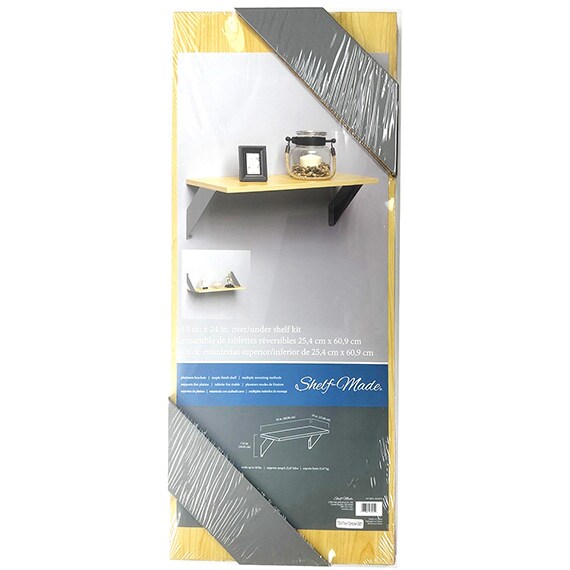 Shelf Made Platinum & Maple Platinum & Erable Over/Under Shelf Kit 24