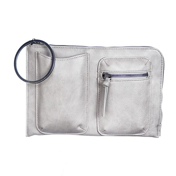 Hand Bag Vinyl Taupe