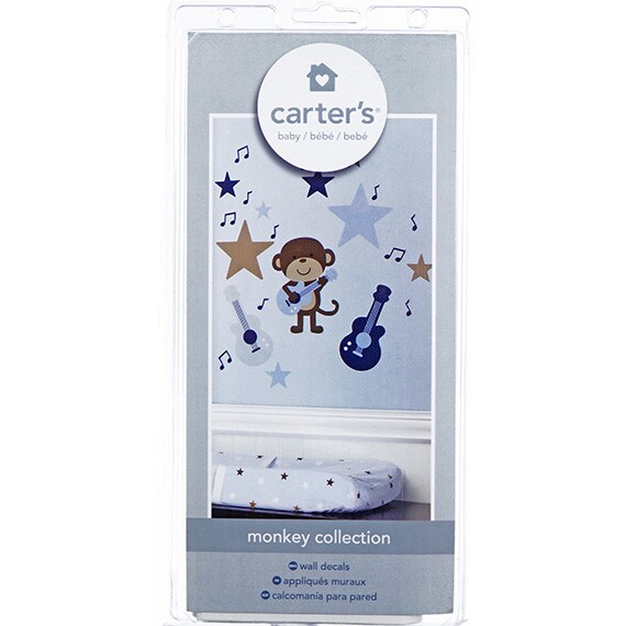 Carter's Monkey Wall Decals 4 Sheets 10