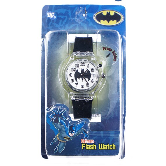 Batman Analog Watch White-Black Face PP $15.00 CS PK 50
