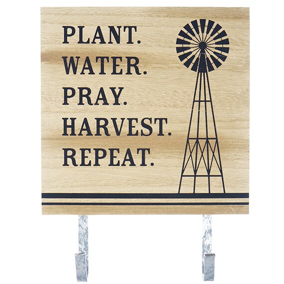 Plant Water Pray Hook Décor, 10.25”x8”