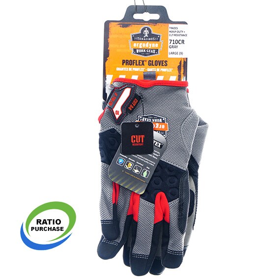 Heavy-Duty Cut Resistant Gloves Gray L Cut A4