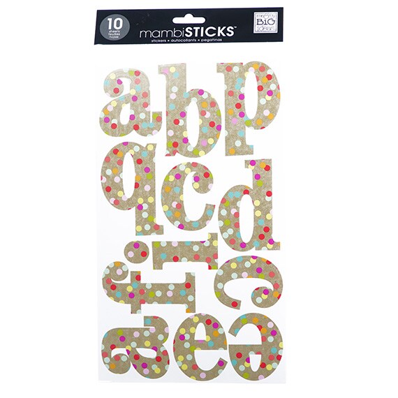Confetti Kraft 10 Sticker Sheets