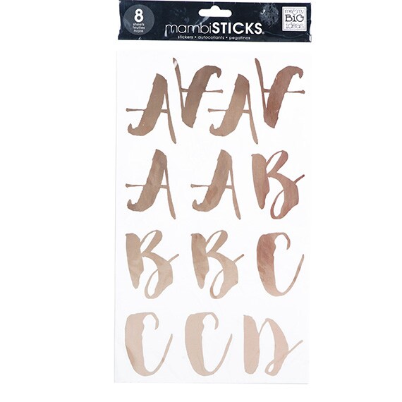 Bridgetrose Gold Foil 8 Sticker Sheets