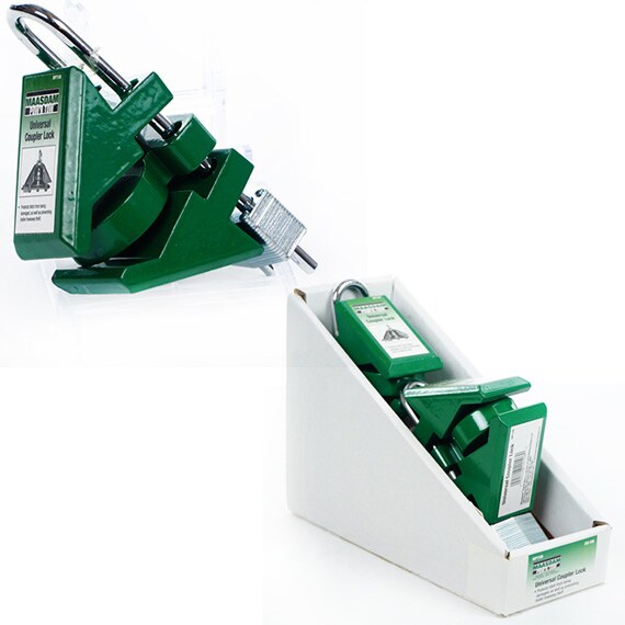 Universal Coupler Lock Prevents Hitch Damage and Trailer Theft - Display