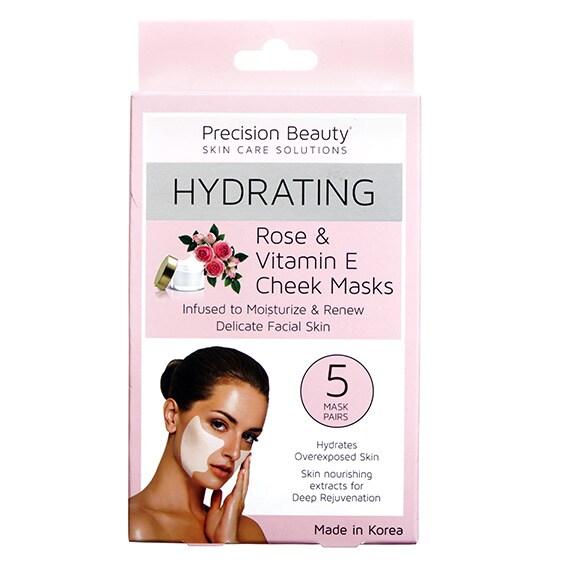 5Pk Rose & Vitamin E Cheek Masks