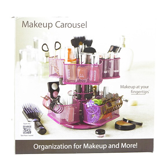 Makeup Organizer Carousel -Rose 8