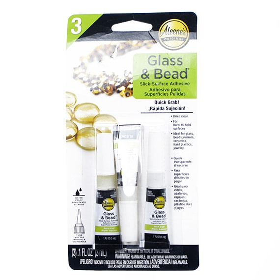 Glass And Bead Slick-Surface Adhesive .1 Fluid OZ 3Pk