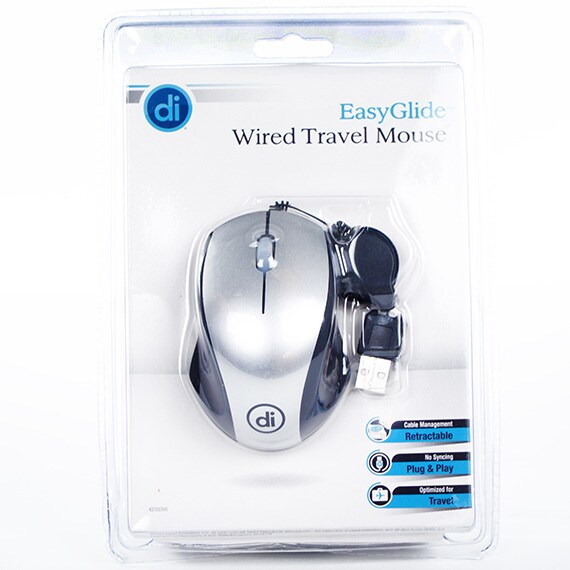 Easyglide Computer Travel Mouse Wired